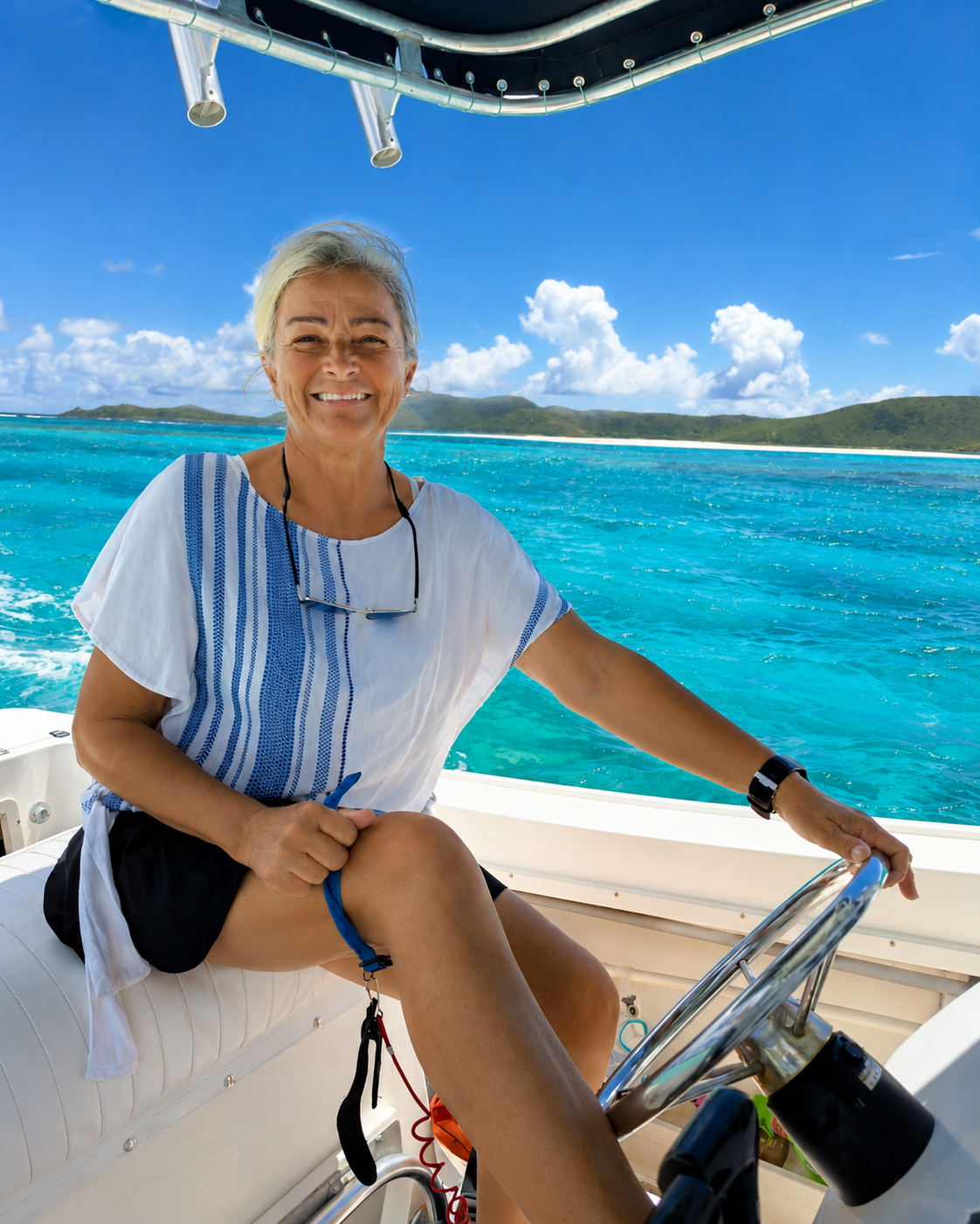 Elaine Couper.
Maiden Voyage to Captain.